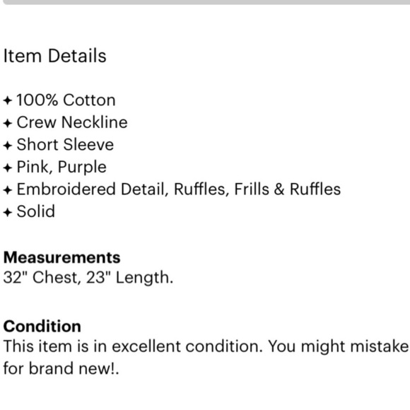 PEPIN Ruffle Cap Shoulder Sleeveless top lavender women’s blouse xs - Picture 3 of 6